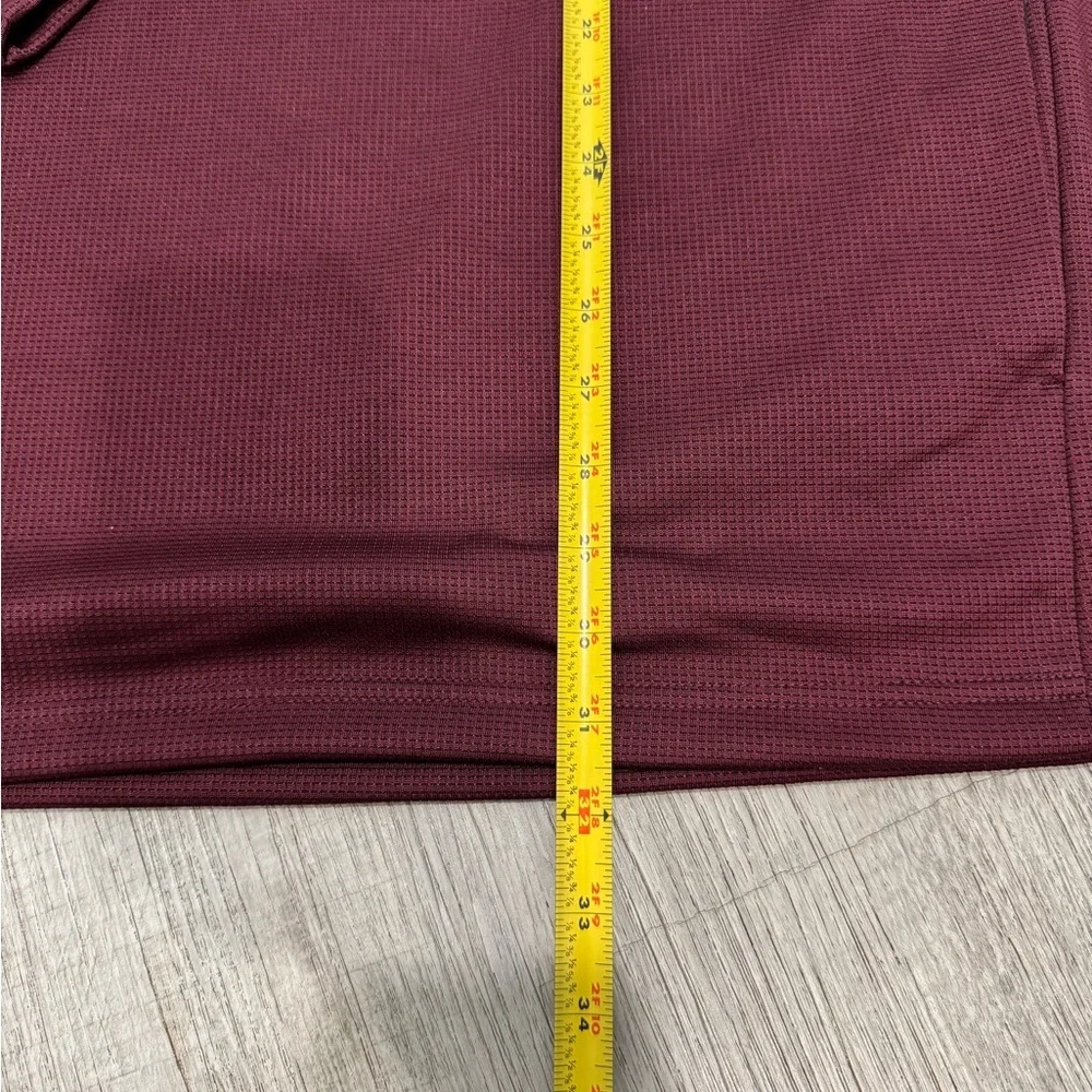 Ben Hogan Performance Golf 1/4 Zip Red Pullover Men's 2XL Micro Jacquard Cover - Picture 13 of 16